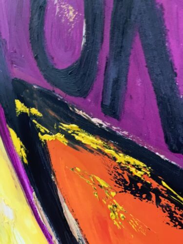 Large Abstract Original Oil Painting On 100x80cm canvas Picasso Road Valentine study