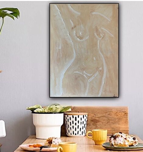 Oka Design Contemporary Abstract Original Oil Painting On 80x60cm Canvas Nude