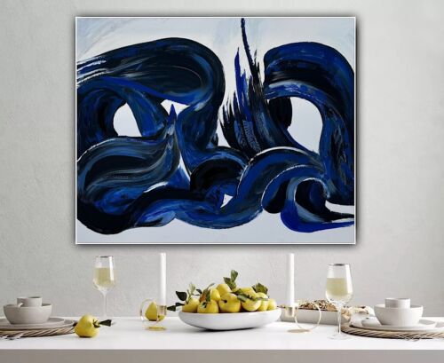 Richter Original Abstract Oil Painting On Canvas 120x100x4cm Seaside Escape I