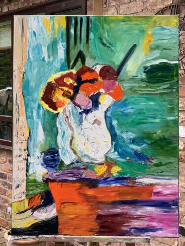 Henri Matisse stuke Abstract original Oil painting Canvas 100x76cm Flowers Tate study