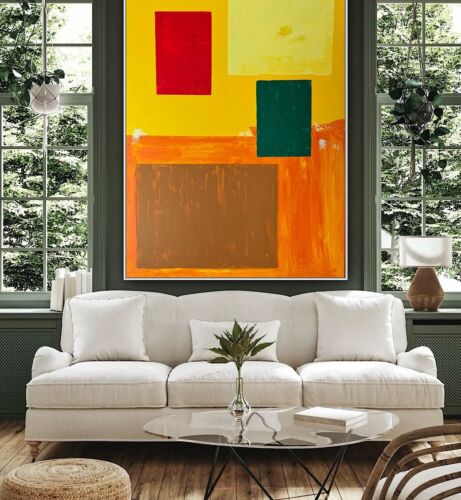 Hans Hofmann 1880-1996 Rate Abstract Oil Painting On Canvas 121x92cm Moonlit study