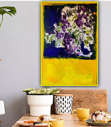Rothko style Abstract Impressionist Original Oil Painting 90X60cm Window Blossom