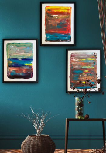 Rothko Style Original Oil painting On Canvas 50x40cm Botanical in Oka Painting 1