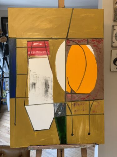 Robert Motherwell Western Air Oil Painting On Canvas 100 X 70cm Abstract Tate study