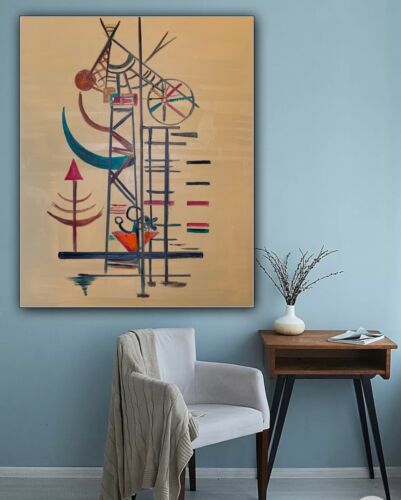 Wassily Kandinsky Abstract Oil Painting On Canvas 100x80cm ‘Improvisation’ 1927 study