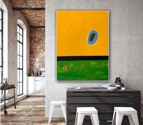 Joan Miro Lark’s Wing Abstract Oil Painting On Canvas 80x60cm Ready To Hang study