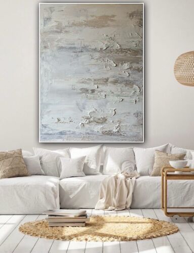 Richter StyLe Abstract Original Oil Painting On Canvas 80x60cm Textured Dessert