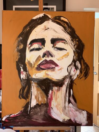 Richter StyLe Abstract Original Oil Painting On Canvas 100x80cm Graffiti pop art portrait