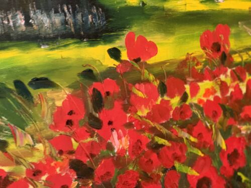 Richter StyLe Abstract Original Oil Painting On Canvas 102x70cm Tuscany Fields