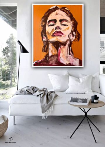 Richter StyLe Abstract Original Oil Painting On Canvas 100x80cm Graffiti pop art portrait