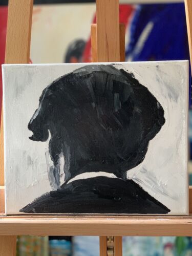 Tommy Shelby Original abstract Oil Painting On Canvas 25cmX 30Cm Peaky Blinders
