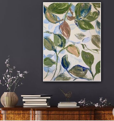 Impressionist Style Original Oil painting On Canvas 62x45cm Botanical Spring Oka floral