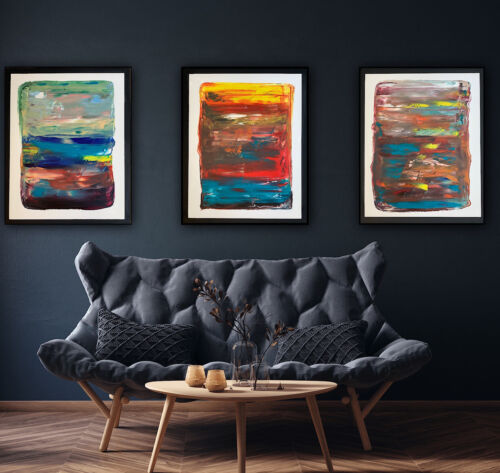 Rothko Style Original Oil painting On Canvas 50x40cm Botanical in Oka Painting 1