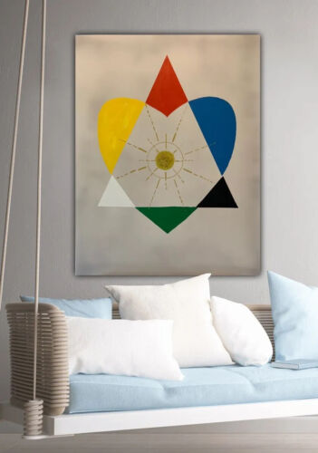 Kandinsky Style Original Abstract Large Oil Painting 90x70cm Balance Of Love ❤️ study