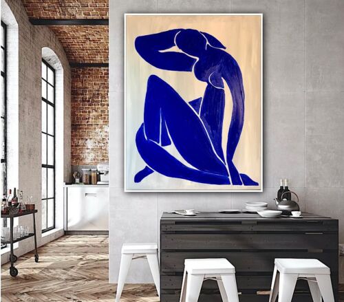 Abstract Oil Painting On Canvas Size 92 X 72cm Blue Nude II Henri Matisse Tate