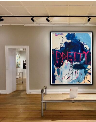 Richter Style Original Textured Abstract Oil Painting Canvas 100x80cm Graffiti