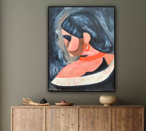 Original Abstract Oil Painting On Canvas 50x40cm Francis Picabia study