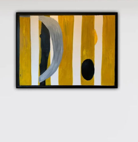 Robert Motherwell Style XLarge Oil Painting On Canvas 122X 92cm Abstract Tate study