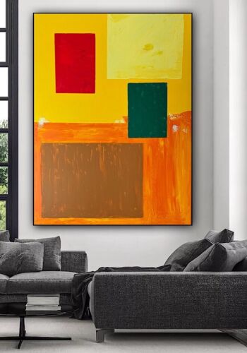 Hans Hofmann 1880-1996 Rate Abstract Oil Painting On Canvas 121x92cm Moonlit study