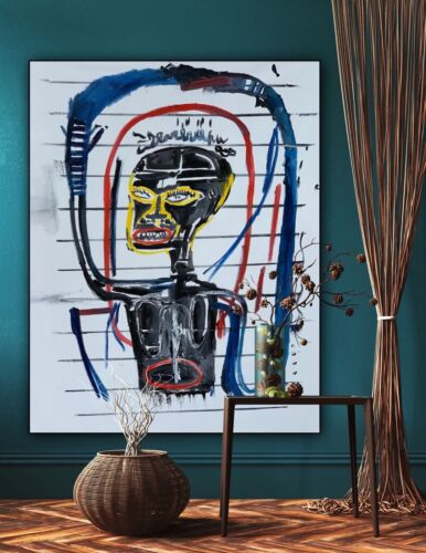 Richter Style Original Textured Abstract Oil Painting  Canvas 100x80cm Graffiti