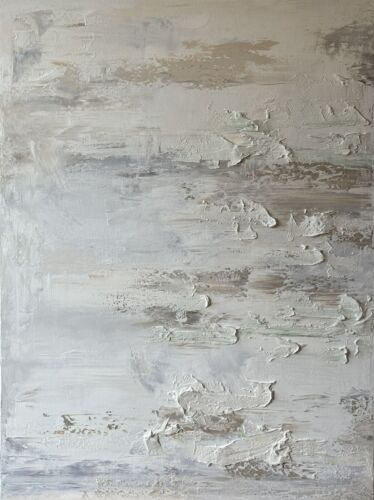 Richter StyLe Abstract Original Oil Painting On Canvas 80x60cm Textured Dessert