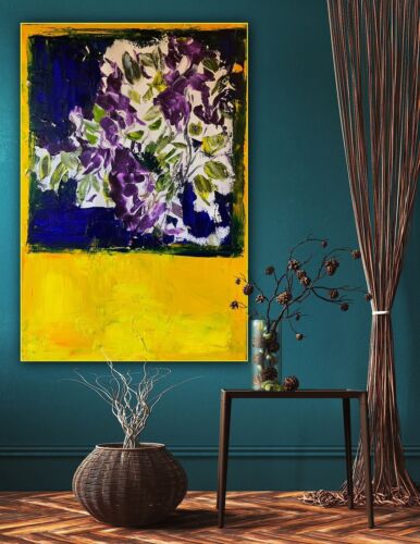 Rothko style Abstract Impressionist Original Oil Painting 90X60cm Window Blossom