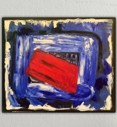 Howard Hodgkin Style Original Oil Painting 50X60cm On Canvas Ready To Hang City study