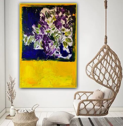 Rothko style Abstract Impressionist Original Oil Painting 90X60cm Window Blossom