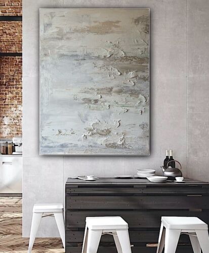 Richter StyLe Abstract Original Oil Painting On Canvas 80x60cm Textured Dessert