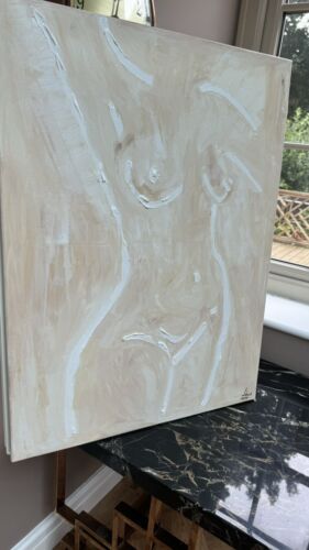 Oka Design Contemporary Abstract Original Oil Painting On 80x60cm Canvas Nude