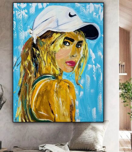 Oka Contemporary Abstract Original Oil Painting On 90x70cm Canvas Dream Girl portrait