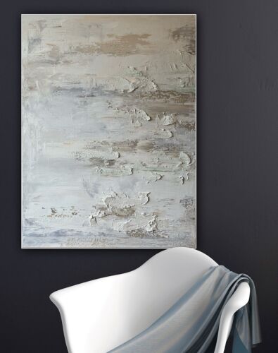 Richter StyLe Abstract Original Oil Painting On Canvas 80x60cm Textured Dessert