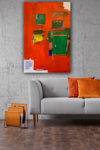 Hans Hofmann 1880-1996 Rate Abstract Oil Painting On Canvas 76x50cm Mecca I Tate study