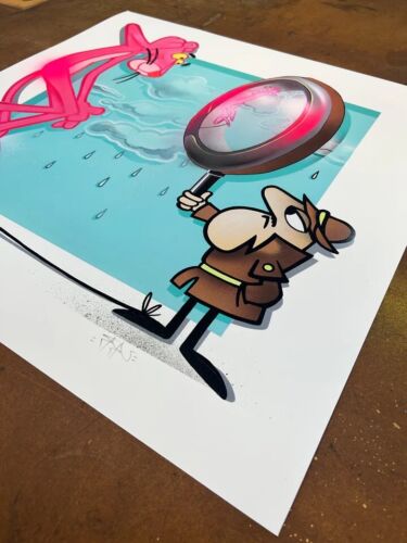 Fanakapan Graffiti limited edition print ed 25 hand finished 60x60cm Mystery