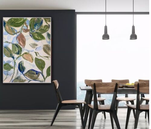 Impressionist Style Original Oil painting On Canvas 62x45cm Botanical Spring Oka floral