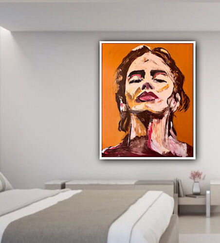Richter StyLe Abstract Original Oil Painting On Canvas 100x80cm Graffiti pop art portrait