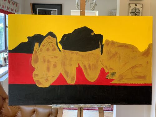 Robert Motherwell Abstract Style XLarge Oil Painting On Canvas 122X 76cm Tate study
