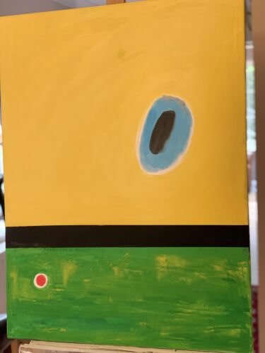 Joan Miro Lark’s Wing Abstract Oil Painting On Canvas 80x60cm Ready To Hang study