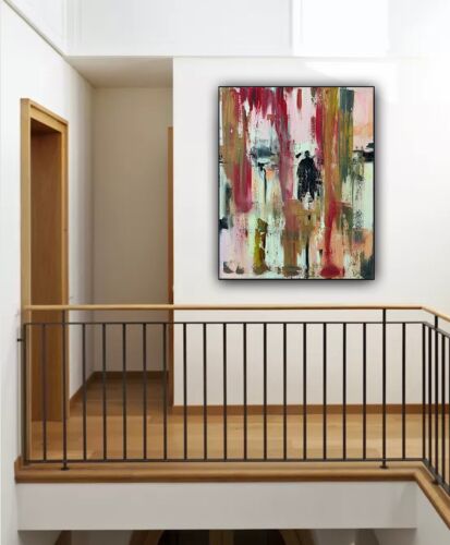 Richter StyLe Original Abstract Oil Painting On Canvas 50 X40cm City Shadows