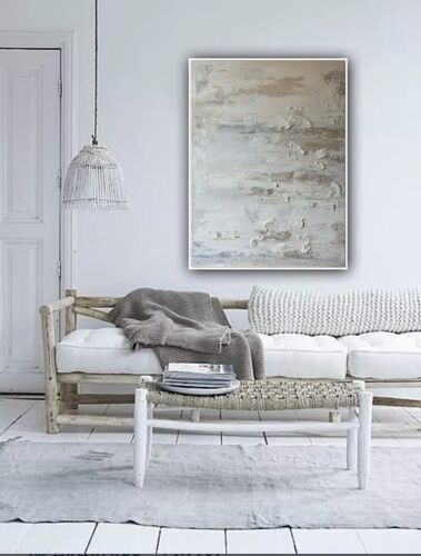 Richter StyLe Abstract Original Oil Painting On Canvas 80x60cm Textured Dessert