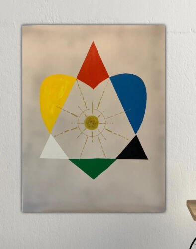 Kandinsky Style Original Abstract Large Oil Painting 90x70cm Balance Of Love ❤️ study