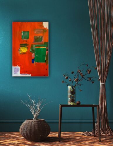 Hans Hofmann 1880-1996 Rate Abstract Oil Painting On Canvas 76x50cm Mecca I Tate study