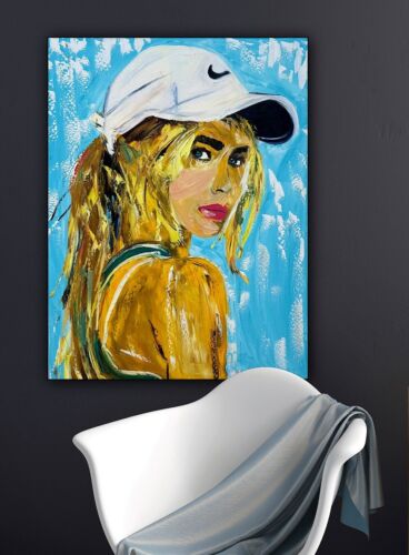 Oka Contemporary Abstract Original Oil Painting On 90x70cm Canvas Dream Girl portrait