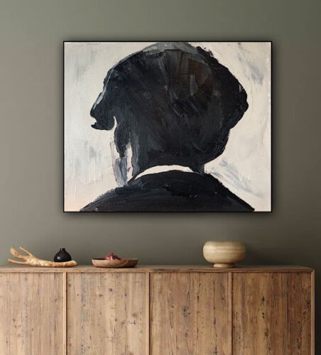 Tommy Shelby Original abstract Oil Painting On Canvas 25cmX 30Cm Peaky Blinders