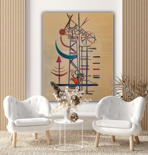 Wassily Kandinsky Abstract Oil Painting On Canvas 100x80cm ‘Improvisation’ 1927 study