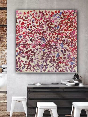 Van Gogh style Original Abstract Oil Painting On Canvas 77 X 77cm Cherry Blossom