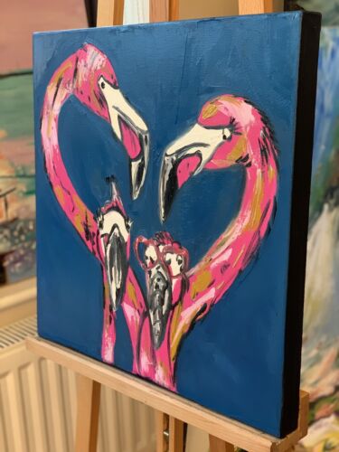 Richter Style Modern Abstract Oil Painting On Canvas 51x51cm Family Love Tate
