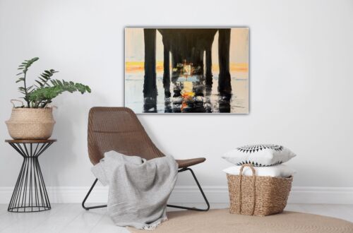 Richter Original Abstract Oil Painting On Canvas 84x60cm Bo Concept Manhattan