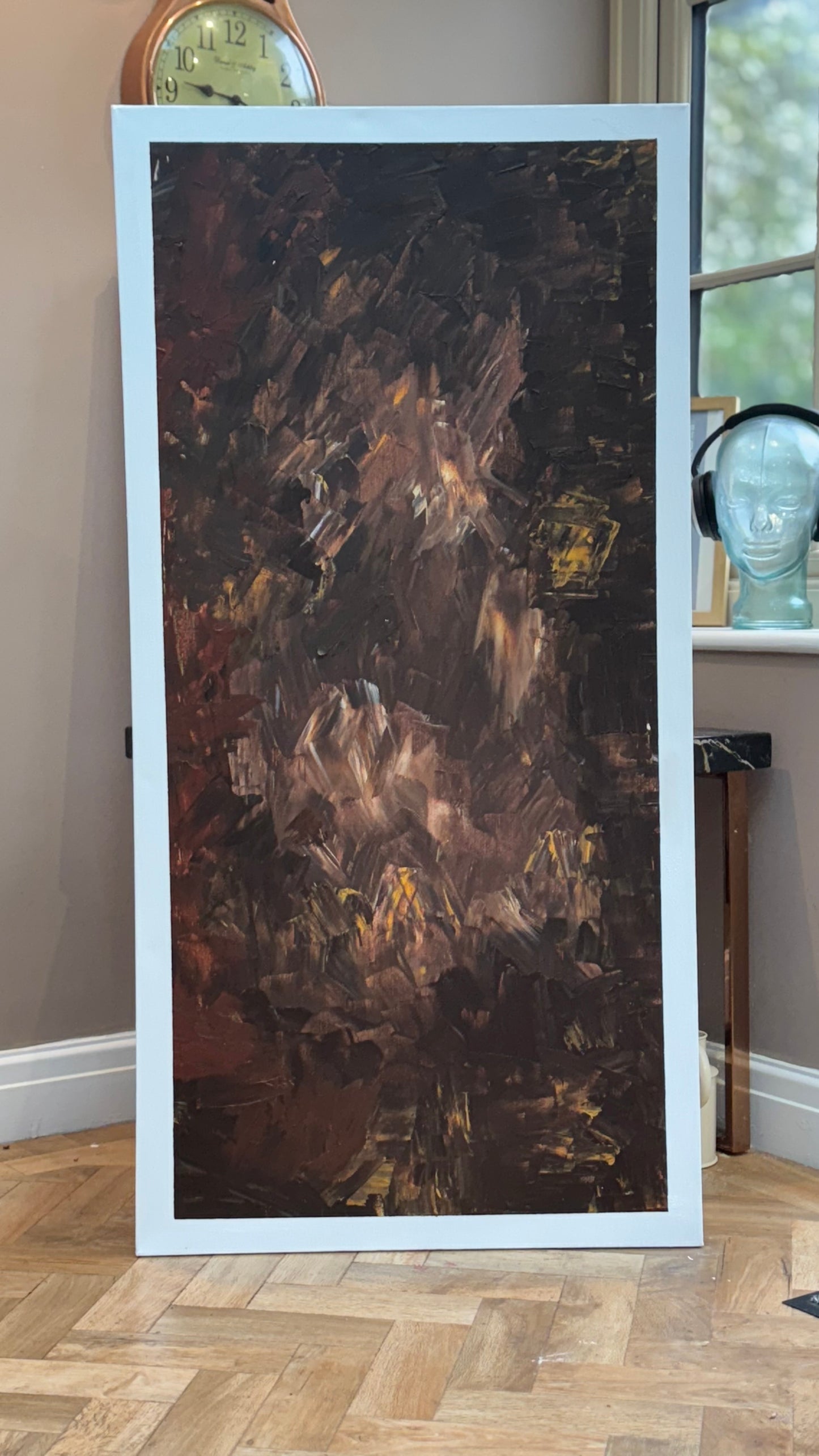 Richter Original Abstract Oil Painting On Canvas 60x120cm Unfinished Chapter