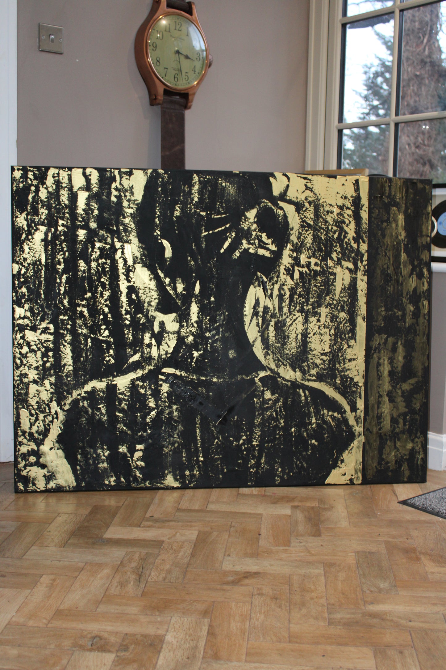 Original Abstract Oil Painting On Canvas 122 x 92cm Woman in The Shadows oka